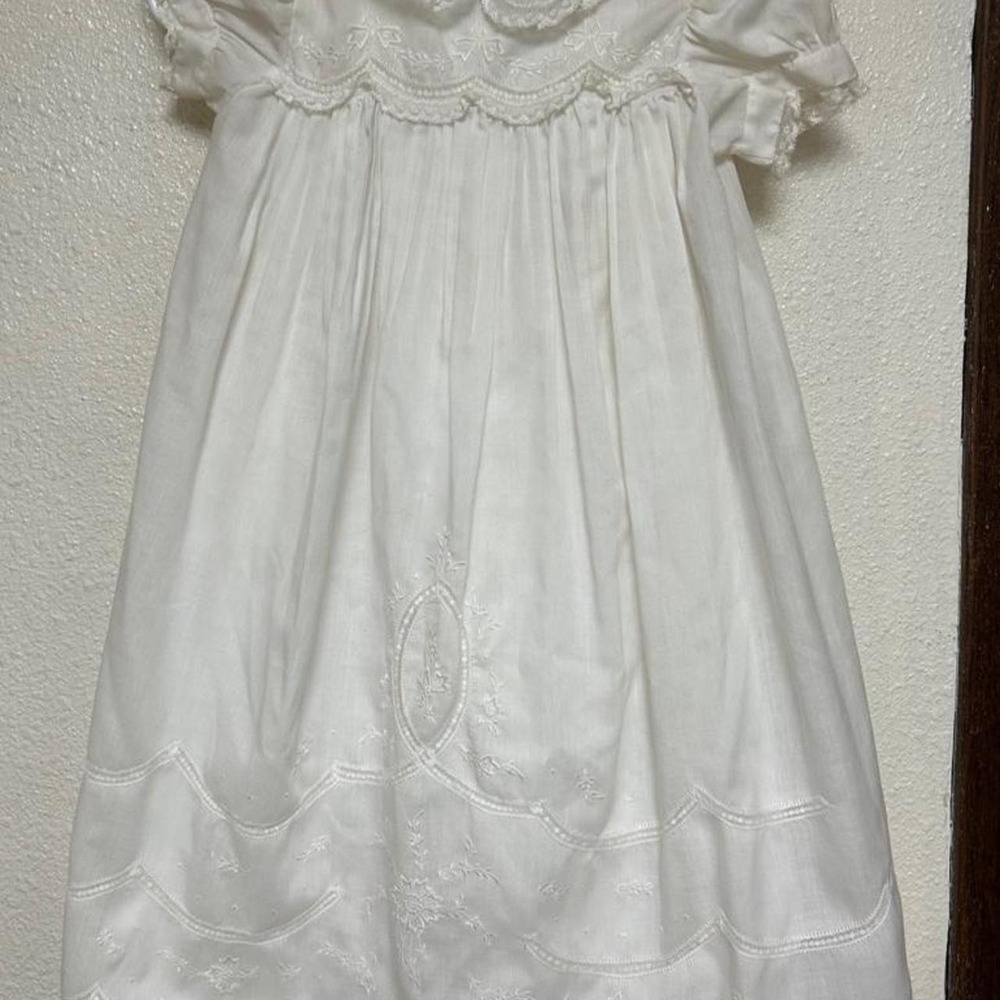 Vintage White Baby Girl Dress